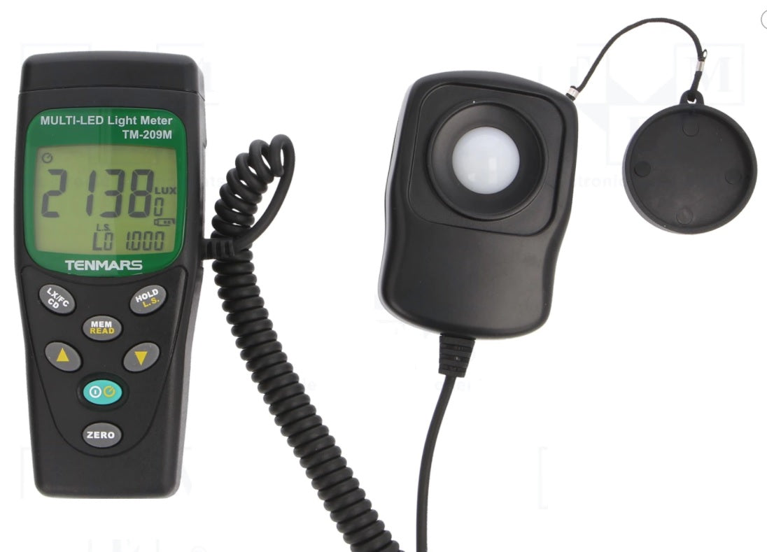 TM209M Luxómetro 10 Rangos Tenmars Grupo Tpm